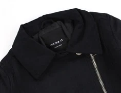 Name It black imiteret ruskindsjakke